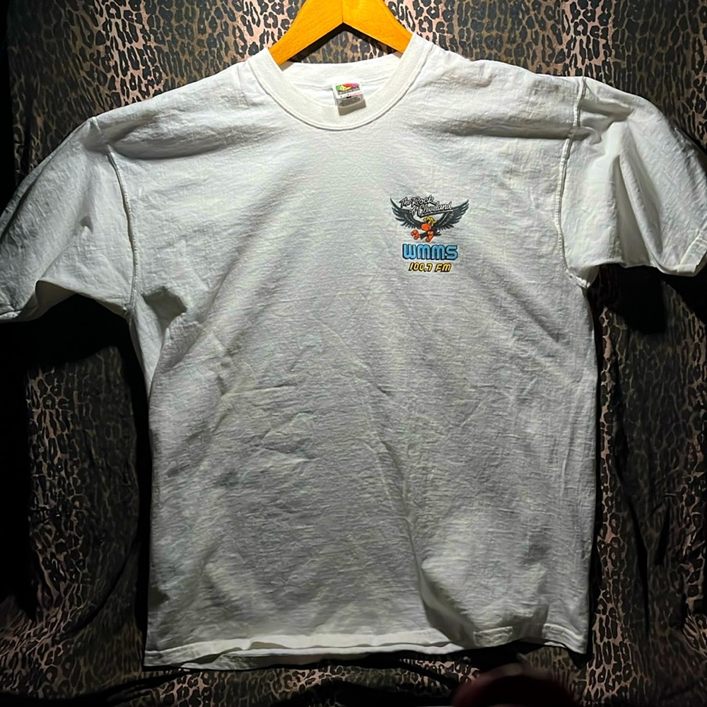 WMMS Cleveland Vintage Men’s X-LARGE White T-Shirt PREOWNED